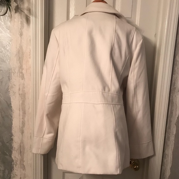Vintage Whipped Cream DoubleBreasted Waist Coat Jacket ladies Sz2x - Picture 3 of 8
